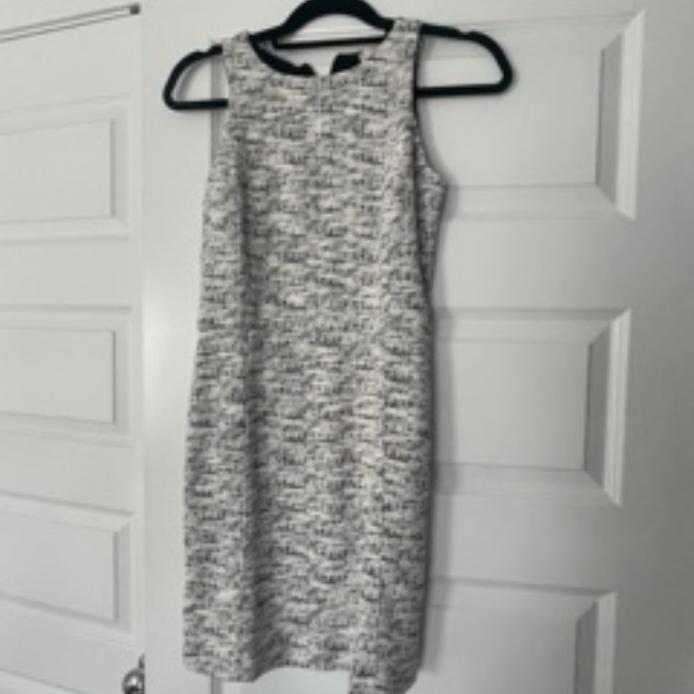Loft, Business Casual Black and White Dress